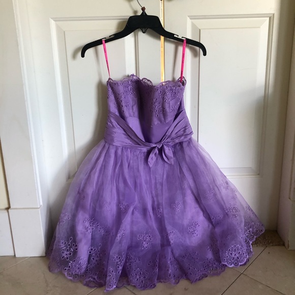 Lilac eyelet Betsey Johnson dress - Picture 4 of 7